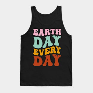 Earth Day Every Day Retro Vintage Sunset Happy Earth Day Tank Top